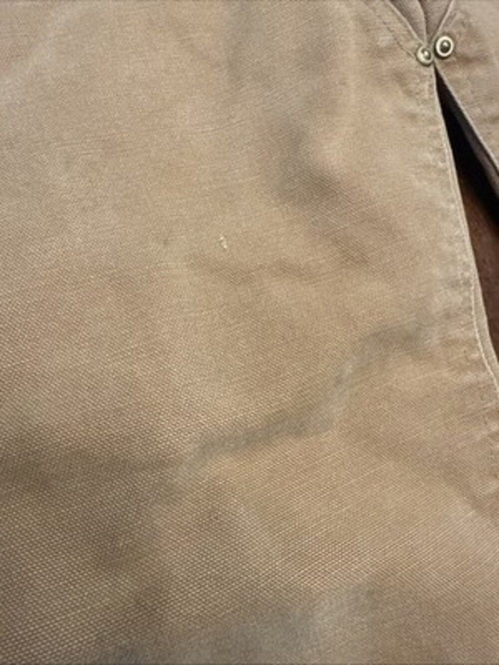 Vintage 90s Carhartt Double Knee Duck Canvas Work Pants Tan 36 X 32 - Picture 5 of 16